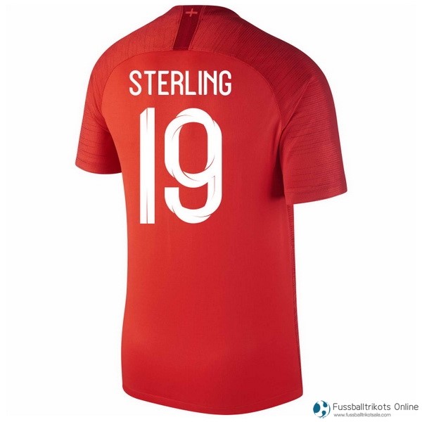 England Trikot Auswarts Sterling 2018 Rote Fussballtrikots Günstig
